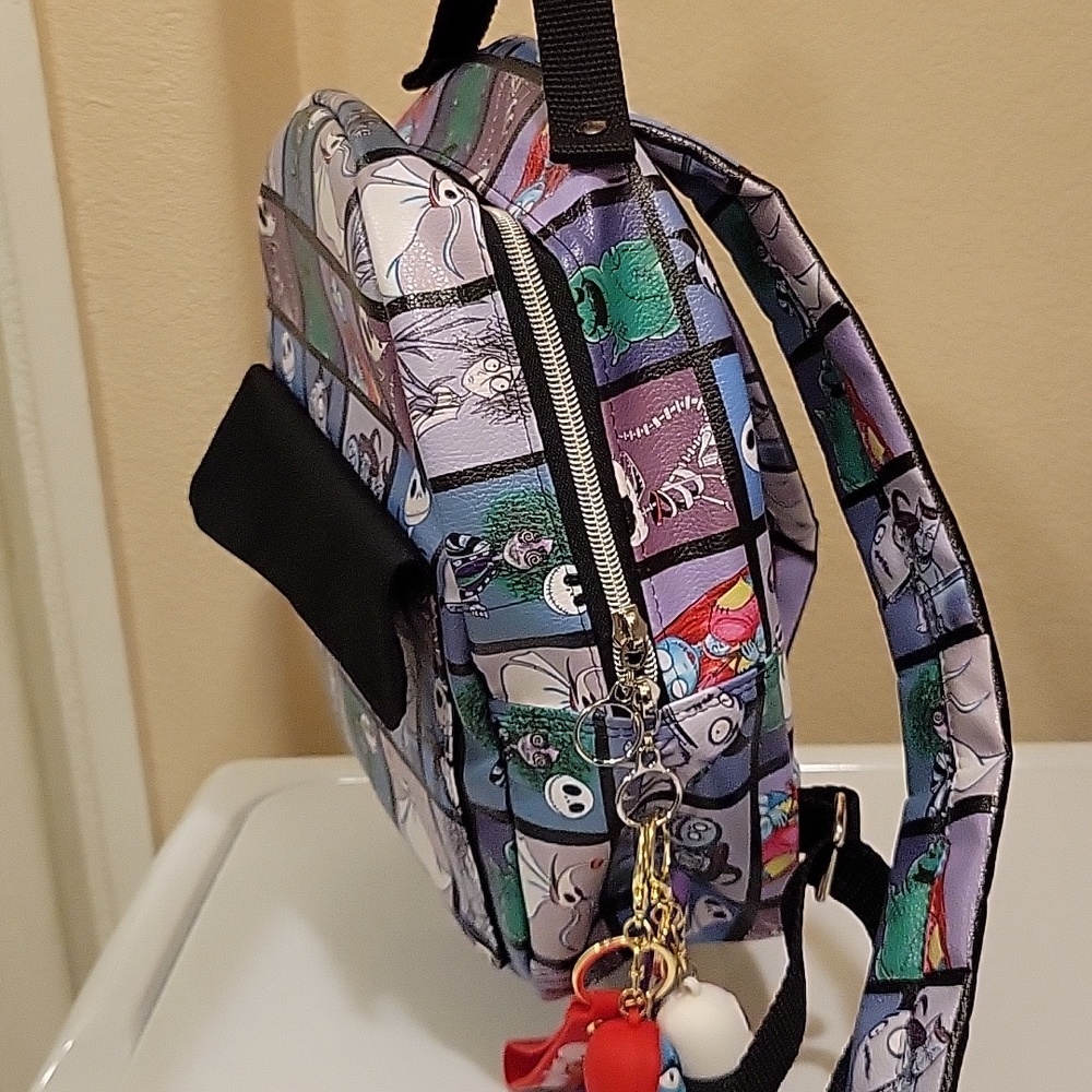 Nightmare Patchwork Mini Backpack - Purple Multi … - image 3